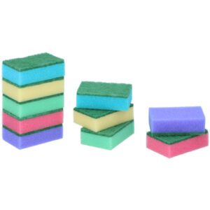 CONJUNTO 10 ESFREGÕES ESPONJA SORTIDO