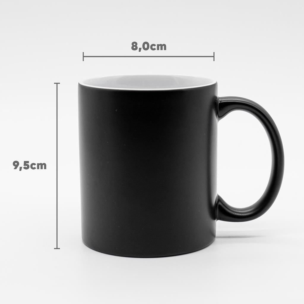 Caneca Magica Preta Personalizada - Image 3