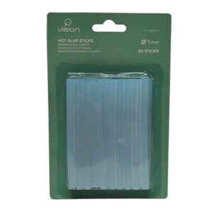 PACK 20 BARRAS COLA TERMOFUSÍVEL TRANSPARENTE 7MMX100MM VISION
