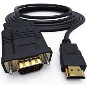 NBA300PRO - CABO CONVERSOR HDMI A M PARA VGA M 1.8M PRETO