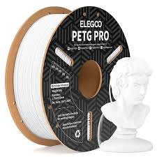 Filamento de Impressão 3D PETG Pro 1,75mm 1Kg (Branco) - ELEGOO