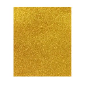 PLACA BORRACHA EVA GLITTER 40X60CM OURO