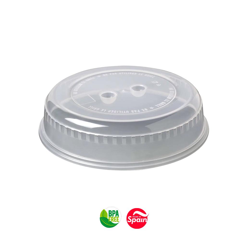 Tampa para Microondas 26x26x6,5cm Transparente