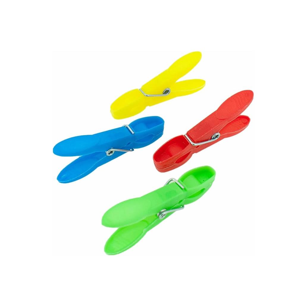 Molas Roupa Plástico Cores Sortidas 60un - Image 2