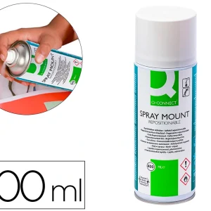 Cola spray adesiva q-connect pack de 400 ml.