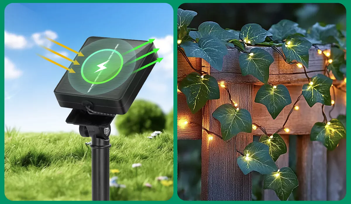 Plantas Solares Simuladas - Trepadeira 2x10 Metros LED 2700K - Image 4