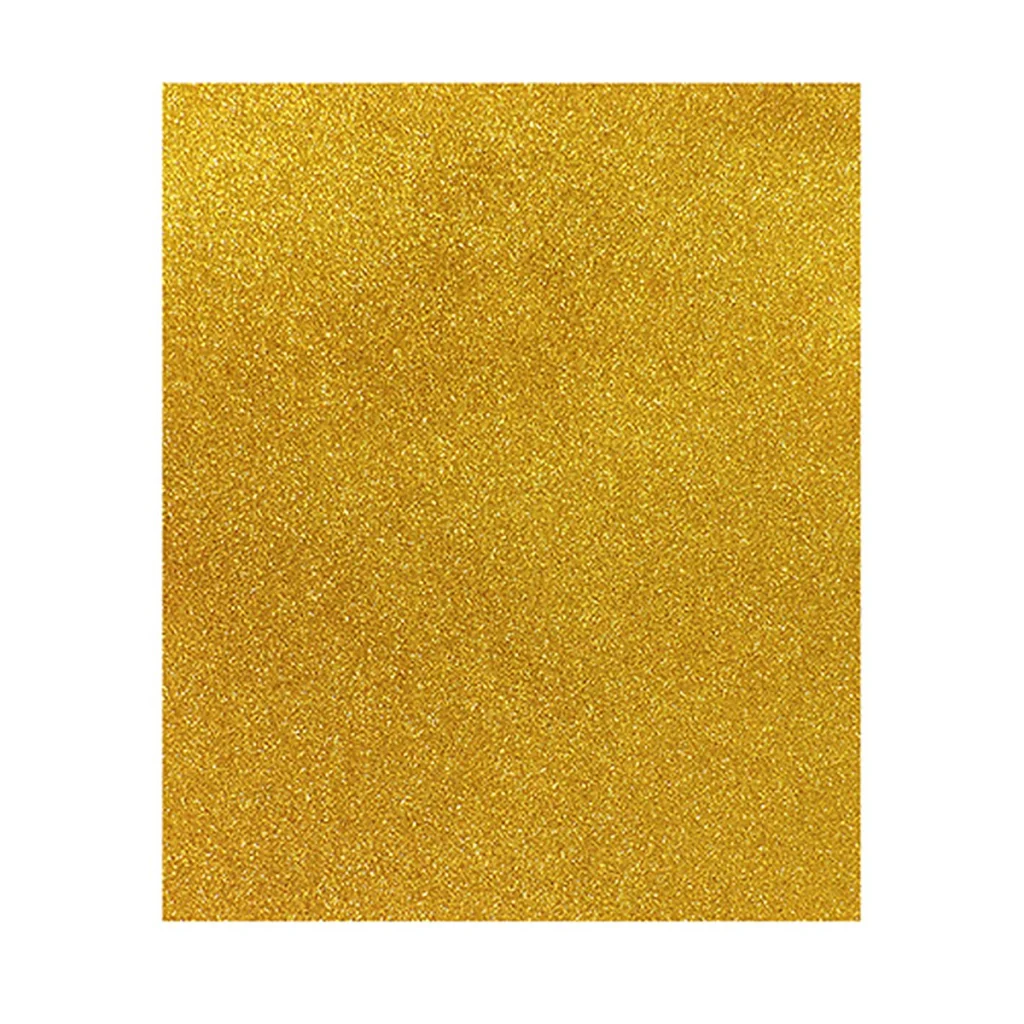 PLACA BORRACHA EVA GLITTER 40X60CM OURO