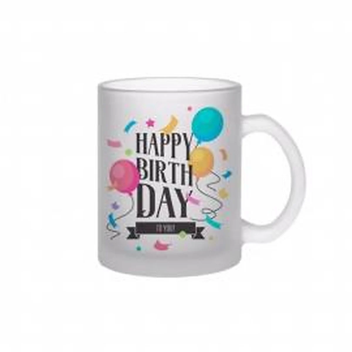 Caneca de vidro translúcido de 11 oz para sublimação - Image 2