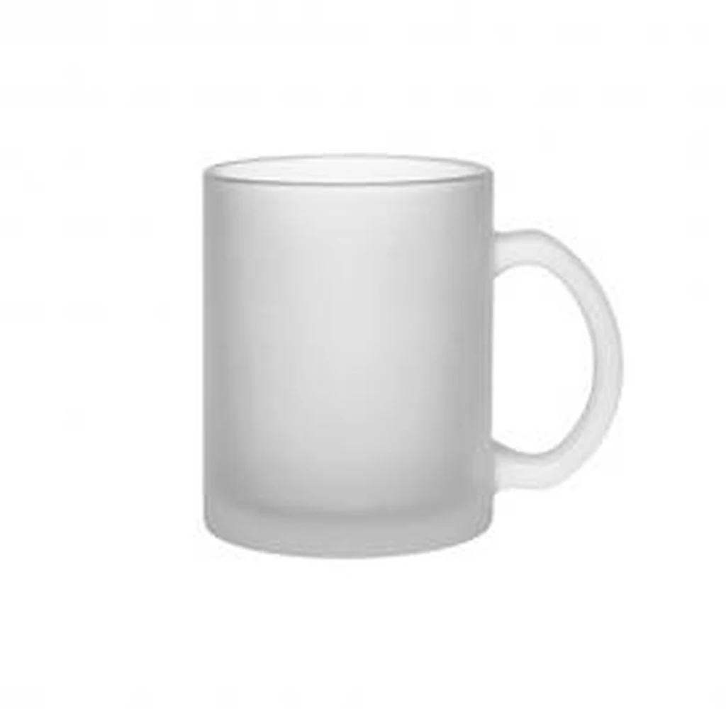 Caneca de vidro translúcido de 11 oz para sublimação