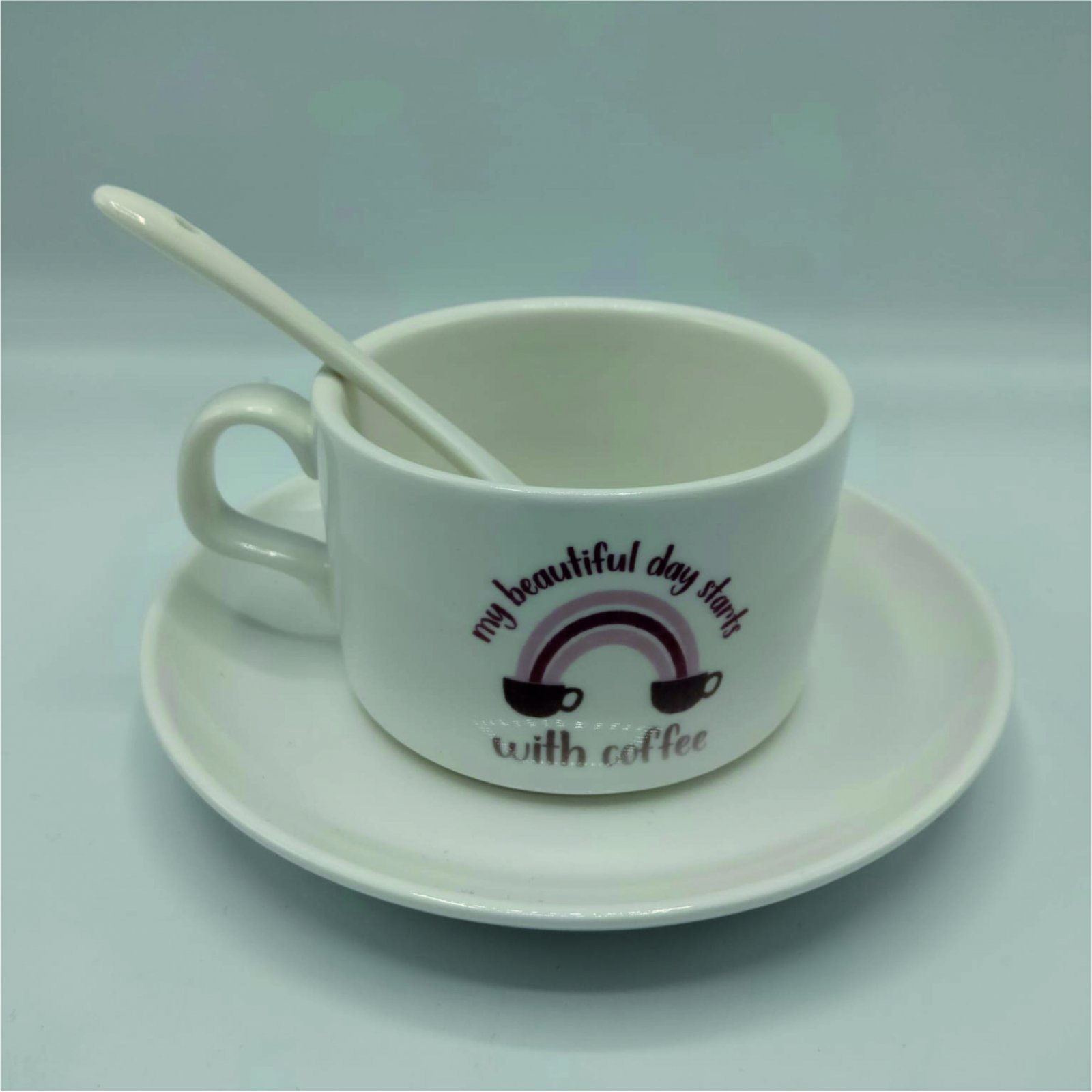 Conjunto Café - Chávena, Prato e Colher - Image 2