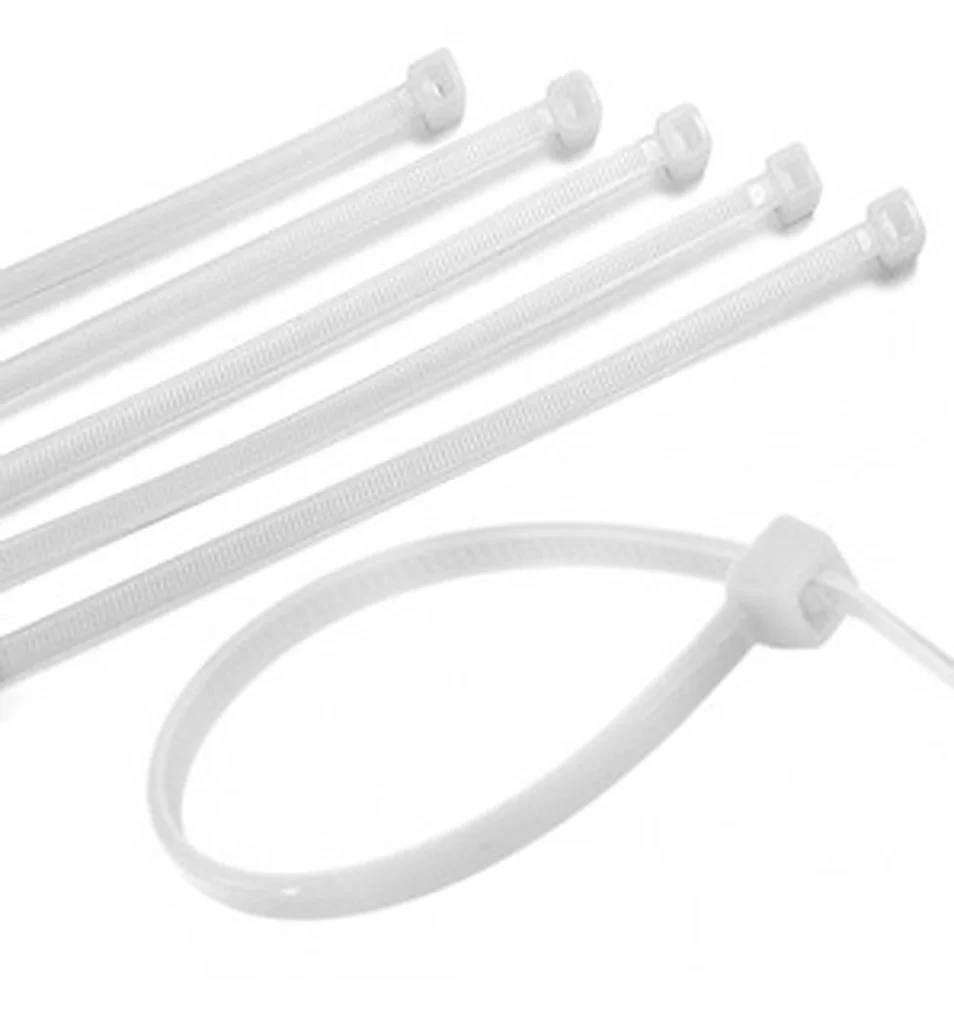 Abraçadeiras de Nylon 200 x 3.6mm Aigostar Brancas - Pack 40 unidades
