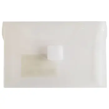 Bolsa 74x52mm A8 Envelope Fecho Velcro Plástico Transp.